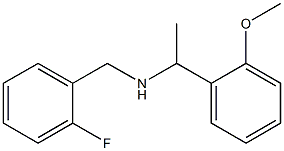 [(2-fluorophenyl)methyl][1-(2-methoxyphenyl)ethyl]amine Structure