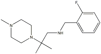 [(2-fluorophenyl)methyl][2-methyl-2-(4-methylpiperazin-1-yl)propyl]amine 구조식 이미지