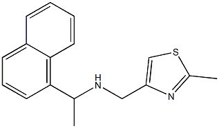 [(2-methyl-1,3-thiazol-4-yl)methyl][1-(naphthalen-1-yl)ethyl]amine Structure