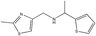 [(2-methyl-1,3-thiazol-4-yl)methyl][1-(thiophen-2-yl)ethyl]amine 구조식 이미지