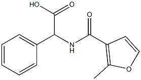 [(2-methyl-3-furoyl)amino](phenyl)acetic acid Structure