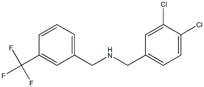 [(3,4-dichlorophenyl)methyl]({[3-(trifluoromethyl)phenyl]methyl})amine 구조식 이미지