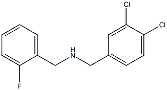 [(3,4-dichlorophenyl)methyl][(2-fluorophenyl)methyl]amine Structure