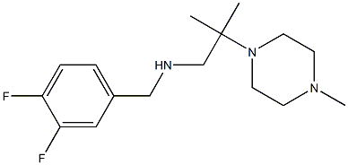 [(3,4-difluorophenyl)methyl][2-methyl-2-(4-methylpiperazin-1-yl)propyl]amine 구조식 이미지