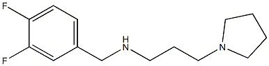[(3,4-difluorophenyl)methyl][3-(pyrrolidin-1-yl)propyl]amine Structure