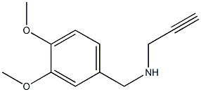 [(3,4-dimethoxyphenyl)methyl](prop-2-yn-1-yl)amine Structure