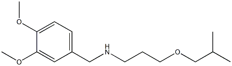 [(3,4-dimethoxyphenyl)methyl][3-(2-methylpropoxy)propyl]amine 구조식 이미지