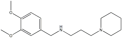 [(3,4-dimethoxyphenyl)methyl][3-(piperidin-1-yl)propyl]amine Structure