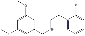 [(3,5-dimethoxyphenyl)methyl][2-(2-fluorophenyl)ethyl]amine Structure