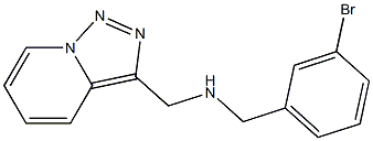 [(3-bromophenyl)methyl]({[1,2,4]triazolo[3,4-a]pyridin-3-ylmethyl})amine Structure