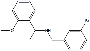 [(3-bromophenyl)methyl][1-(2-methoxyphenyl)ethyl]amine Structure