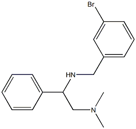 [(3-bromophenyl)methyl][2-(dimethylamino)-1-phenylethyl]amine Structure