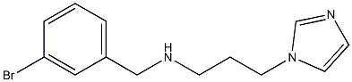 [(3-bromophenyl)methyl][3-(1H-imidazol-1-yl)propyl]amine Structure