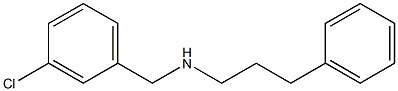 [(3-chlorophenyl)methyl](3-phenylpropyl)amine Structure