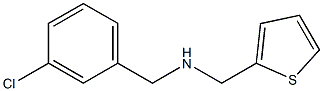 [(3-chlorophenyl)methyl](thiophen-2-ylmethyl)amine Structure