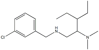 [(3-chlorophenyl)methyl][2-(dimethylamino)-3-ethylpentyl]amine 구조식 이미지