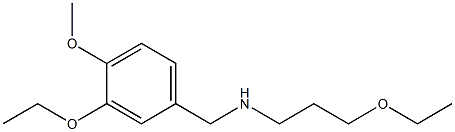 [(3-ethoxy-4-methoxyphenyl)methyl](3-ethoxypropyl)amine 구조식 이미지