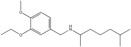 [(3-ethoxy-4-methoxyphenyl)methyl](6-methylheptan-2-yl)amine Structure