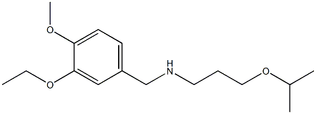 [(3-ethoxy-4-methoxyphenyl)methyl][3-(propan-2-yloxy)propyl]amine 구조식 이미지