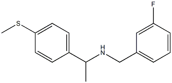 [(3-fluorophenyl)methyl]({1-[4-(methylsulfanyl)phenyl]ethyl})amine Structure