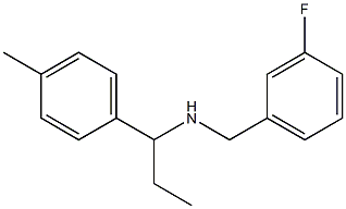 [(3-fluorophenyl)methyl][1-(4-methylphenyl)propyl]amine 구조식 이미지