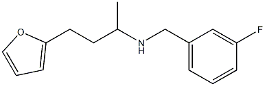 [(3-fluorophenyl)methyl][4-(furan-2-yl)butan-2-yl]amine Structure