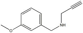 [(3-methoxyphenyl)methyl](prop-2-yn-1-yl)amine 구조식 이미지