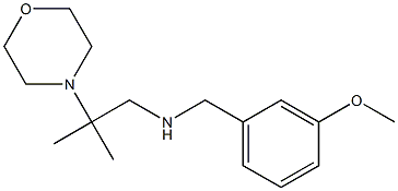 [(3-methoxyphenyl)methyl][2-methyl-2-(morpholin-4-yl)propyl]amine Structure