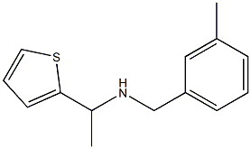 [(3-methylphenyl)methyl][1-(thiophen-2-yl)ethyl]amine Structure