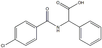 [(4-chlorobenzoyl)amino](phenyl)acetic acid Structure