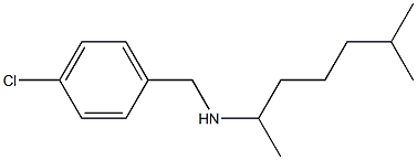 [(4-chlorophenyl)methyl](6-methylheptan-2-yl)amine Structure