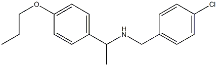 [(4-chlorophenyl)methyl][1-(4-propoxyphenyl)ethyl]amine 구조식 이미지