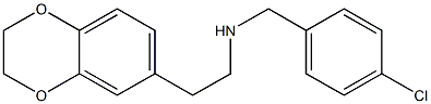 [(4-chlorophenyl)methyl][2-(2,3-dihydro-1,4-benzodioxin-6-yl)ethyl]amine 구조식 이미지