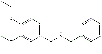 [(4-ethoxy-3-methoxyphenyl)methyl](1-phenylethyl)amine 구조식 이미지