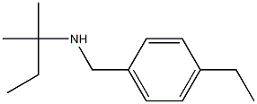 [(4-ethylphenyl)methyl](2-methylbutan-2-yl)amine Structure