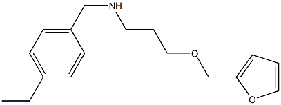 [(4-ethylphenyl)methyl][3-(furan-2-ylmethoxy)propyl]amine 구조식 이미지