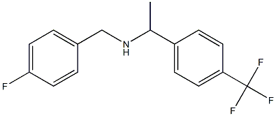 [(4-fluorophenyl)methyl]({1-[4-(trifluoromethyl)phenyl]ethyl})amine Structure