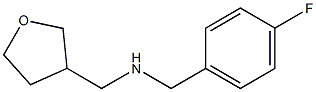 [(4-fluorophenyl)methyl](oxolan-3-ylmethyl)amine Structure