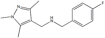 [(4-fluorophenyl)methyl][(1,3,5-trimethyl-1H-pyrazol-4-yl)methyl]amine 구조식 이미지