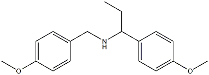 [(4-methoxyphenyl)methyl][1-(4-methoxyphenyl)propyl]amine 구조식 이미지