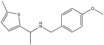 [(4-methoxyphenyl)methyl][1-(5-methylthiophen-2-yl)ethyl]amine Structure