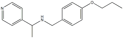 [(4-propoxyphenyl)methyl][1-(pyridin-4-yl)ethyl]amine Structure