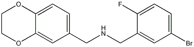 [(5-bromo-2-fluorophenyl)methyl](2,3-dihydro-1,4-benzodioxin-6-ylmethyl)amine 구조식 이미지