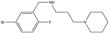 [(5-bromo-2-fluorophenyl)methyl][3-(piperidin-1-yl)propyl]amine Structure