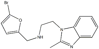 [(5-bromofuran-2-yl)methyl][2-(2-methyl-1H-1,3-benzodiazol-1-yl)ethyl]amine Structure