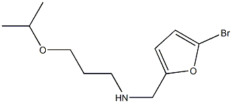 [(5-bromofuran-2-yl)methyl][3-(propan-2-yloxy)propyl]amine Structure