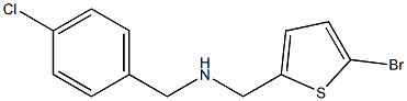 [(5-bromothiophen-2-yl)methyl][(4-chlorophenyl)methyl]amine Structure