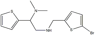 [(5-bromothiophen-2-yl)methyl][2-(dimethylamino)-2-(thiophen-2-yl)ethyl]amine 구조식 이미지