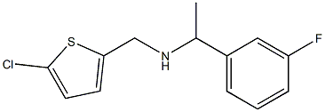 [(5-chlorothiophen-2-yl)methyl][1-(3-fluorophenyl)ethyl]amine 구조식 이미지