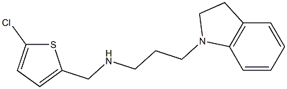 [(5-chlorothiophen-2-yl)methyl][3-(2,3-dihydro-1H-indol-1-yl)propyl]amine 구조식 이미지